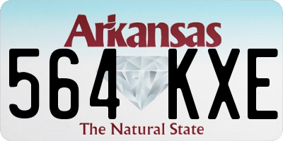 AR license plate 564KXE