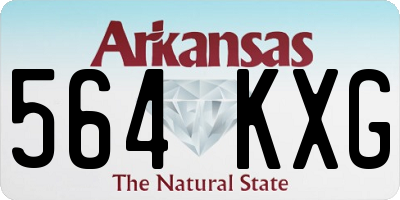 AR license plate 564KXG