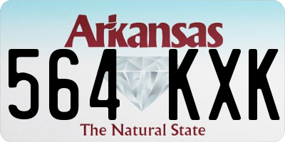 AR license plate 564KXK