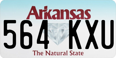 AR license plate 564KXU