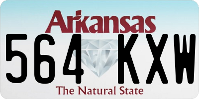 AR license plate 564KXW
