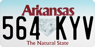 AR license plate 564KYV
