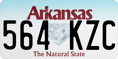 AR license plate 564KZC
