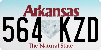 AR license plate 564KZD