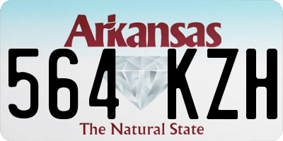 AR license plate 564KZH