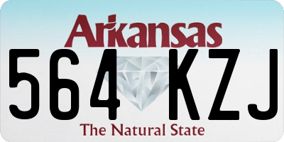 AR license plate 564KZJ