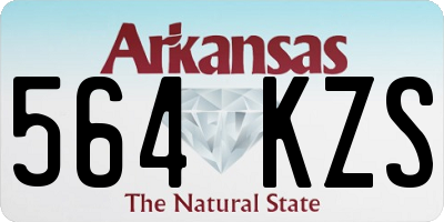 AR license plate 564KZS