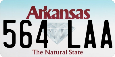 AR license plate 564LAA