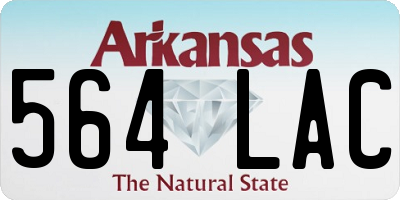 AR license plate 564LAC
