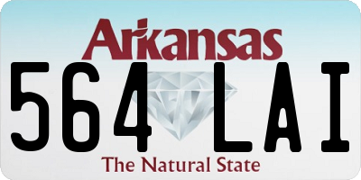 AR license plate 564LAI