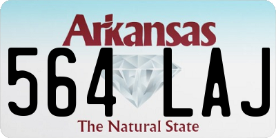 AR license plate 564LAJ
