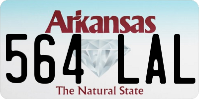 AR license plate 564LAL