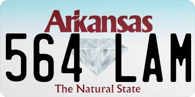 AR license plate 564LAM