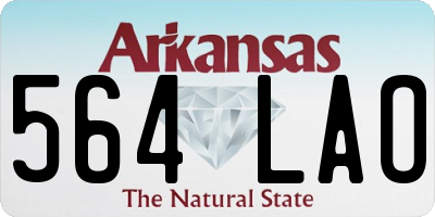 AR license plate 564LAO