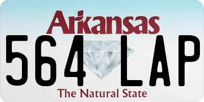 AR license plate 564LAP