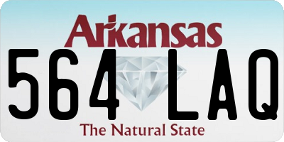 AR license plate 564LAQ
