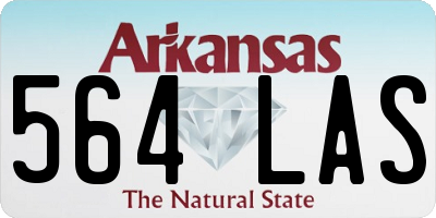 AR license plate 564LAS