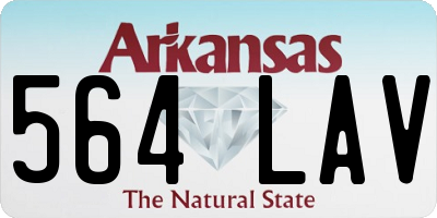 AR license plate 564LAV