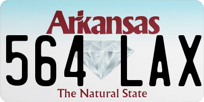 AR license plate 564LAX