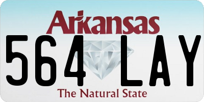 AR license plate 564LAY