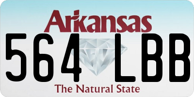 AR license plate 564LBB