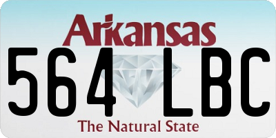 AR license plate 564LBC