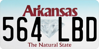 AR license plate 564LBD