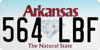 AR license plate 564LBF