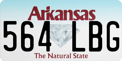 AR license plate 564LBG
