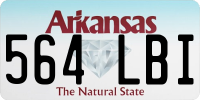 AR license plate 564LBI