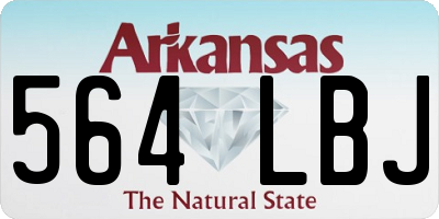 AR license plate 564LBJ
