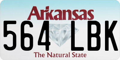 AR license plate 564LBK