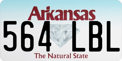 AR license plate 564LBL