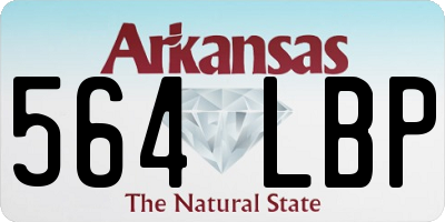 AR license plate 564LBP