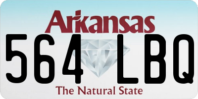 AR license plate 564LBQ
