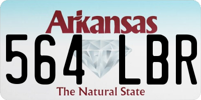 AR license plate 564LBR