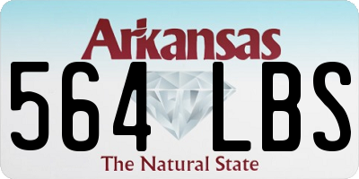 AR license plate 564LBS