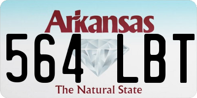 AR license plate 564LBT