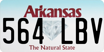 AR license plate 564LBV