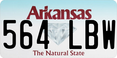 AR license plate 564LBW