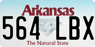 AR license plate 564LBX