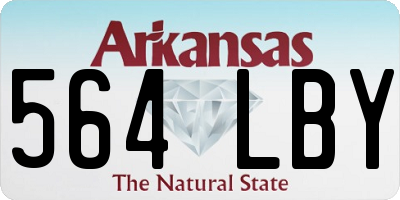 AR license plate 564LBY