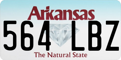 AR license plate 564LBZ
