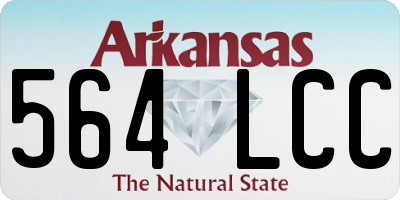 AR license plate 564LCC