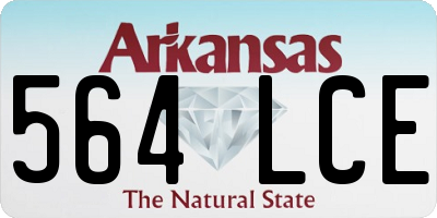 AR license plate 564LCE
