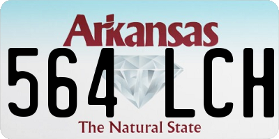 AR license plate 564LCH