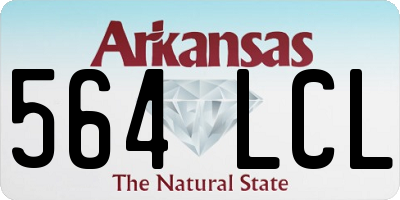 AR license plate 564LCL