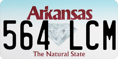 AR license plate 564LCM