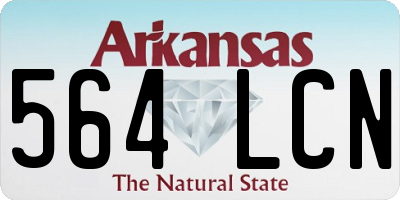 AR license plate 564LCN