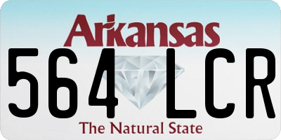AR license plate 564LCR